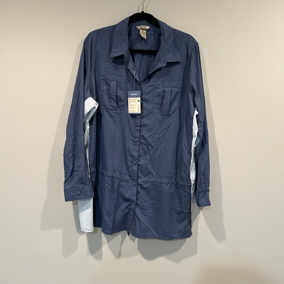 Duluth Made in the Jade Blue Cooling Shirt Size 2XL - Picture 1 of 9